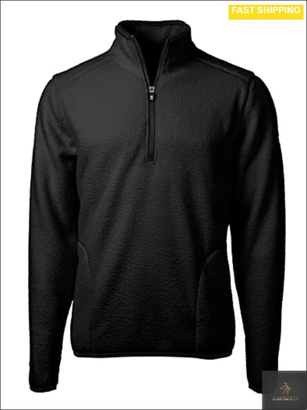 Cutter & Buck Cascade Eco Sherpa Fleece Quarter Zip Jacket Big & Tall